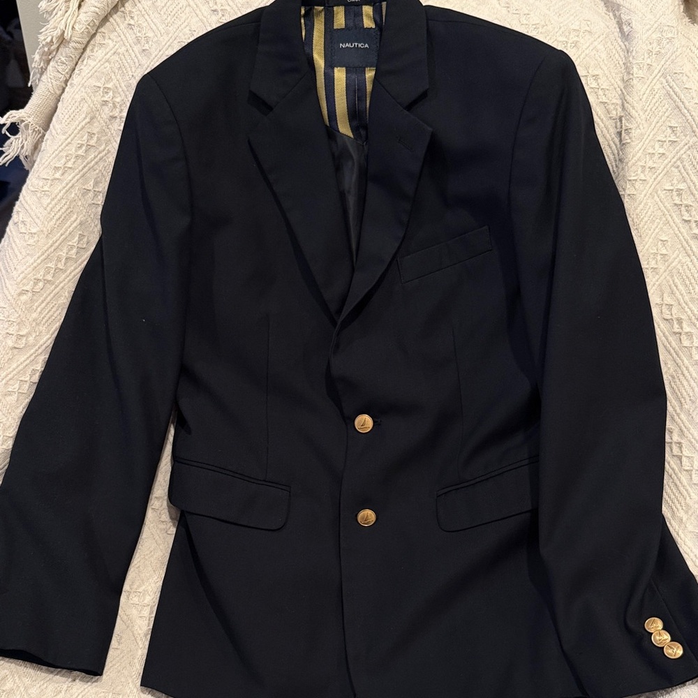 Nautica Navy Blazer with Gold Buttons